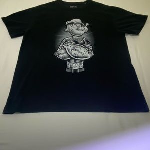 Popeye 1XL Black T-shirt